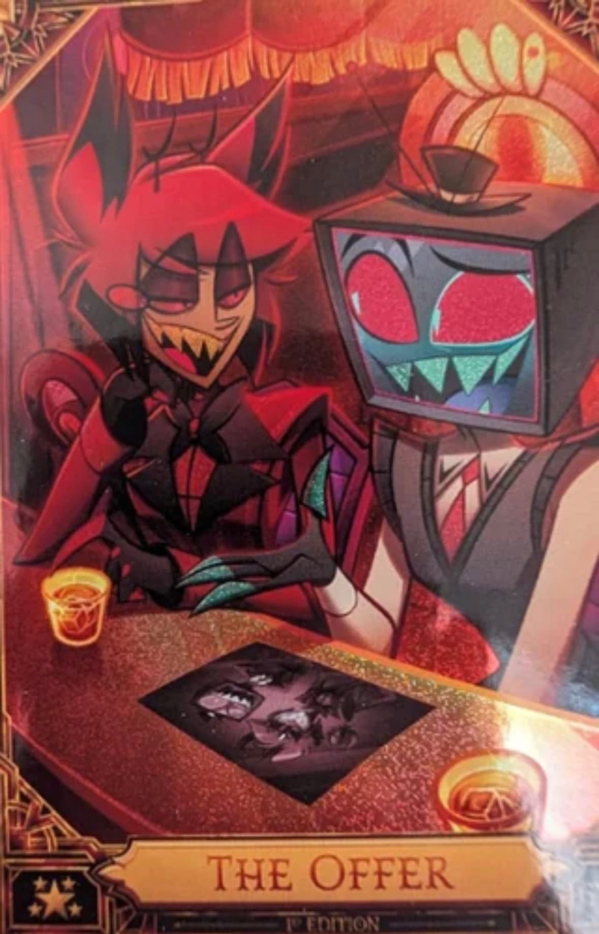 Trading SHOK.WAV card from 2nd edition Hazbin Hotel