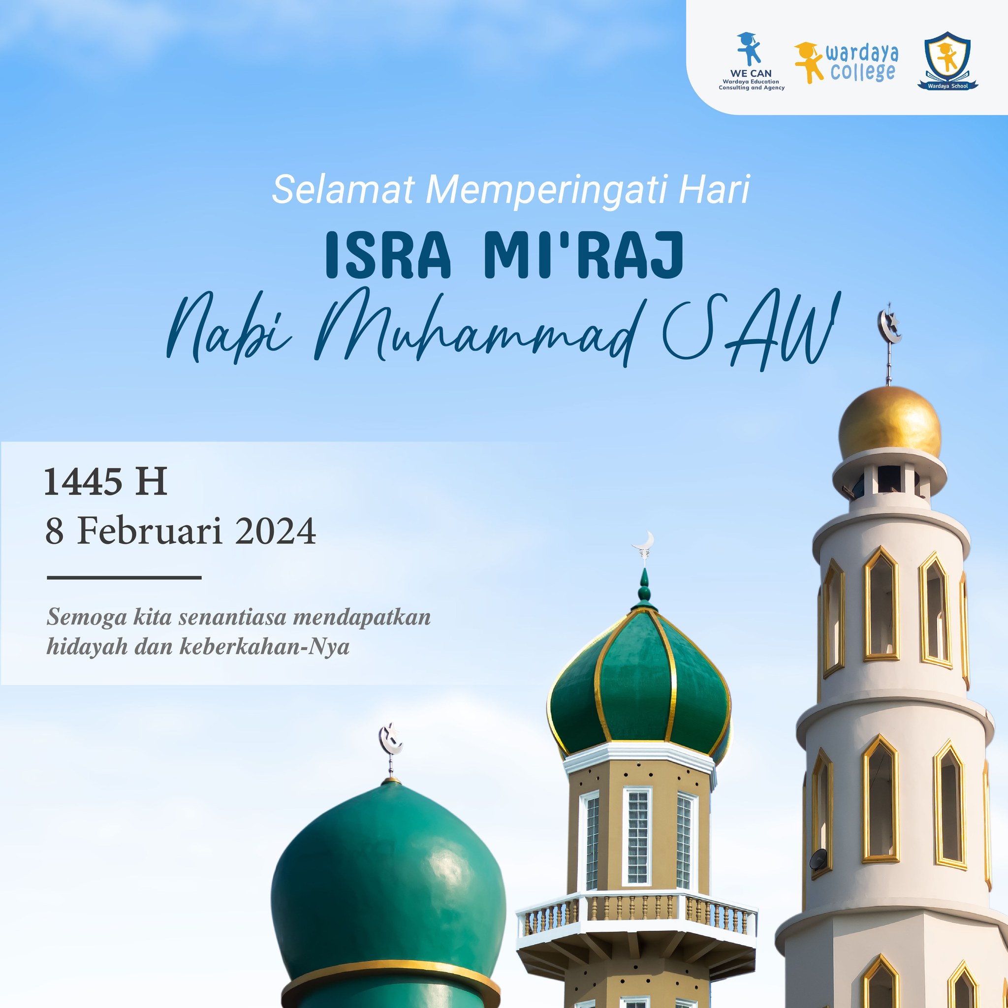 Wardaya College - 🕌💫 Selamat Memperingati Isra Miraj Tahun...