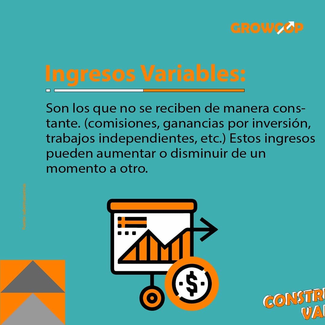 Growcop - ¿Que son los ingresos variables?📈 Son los que no...