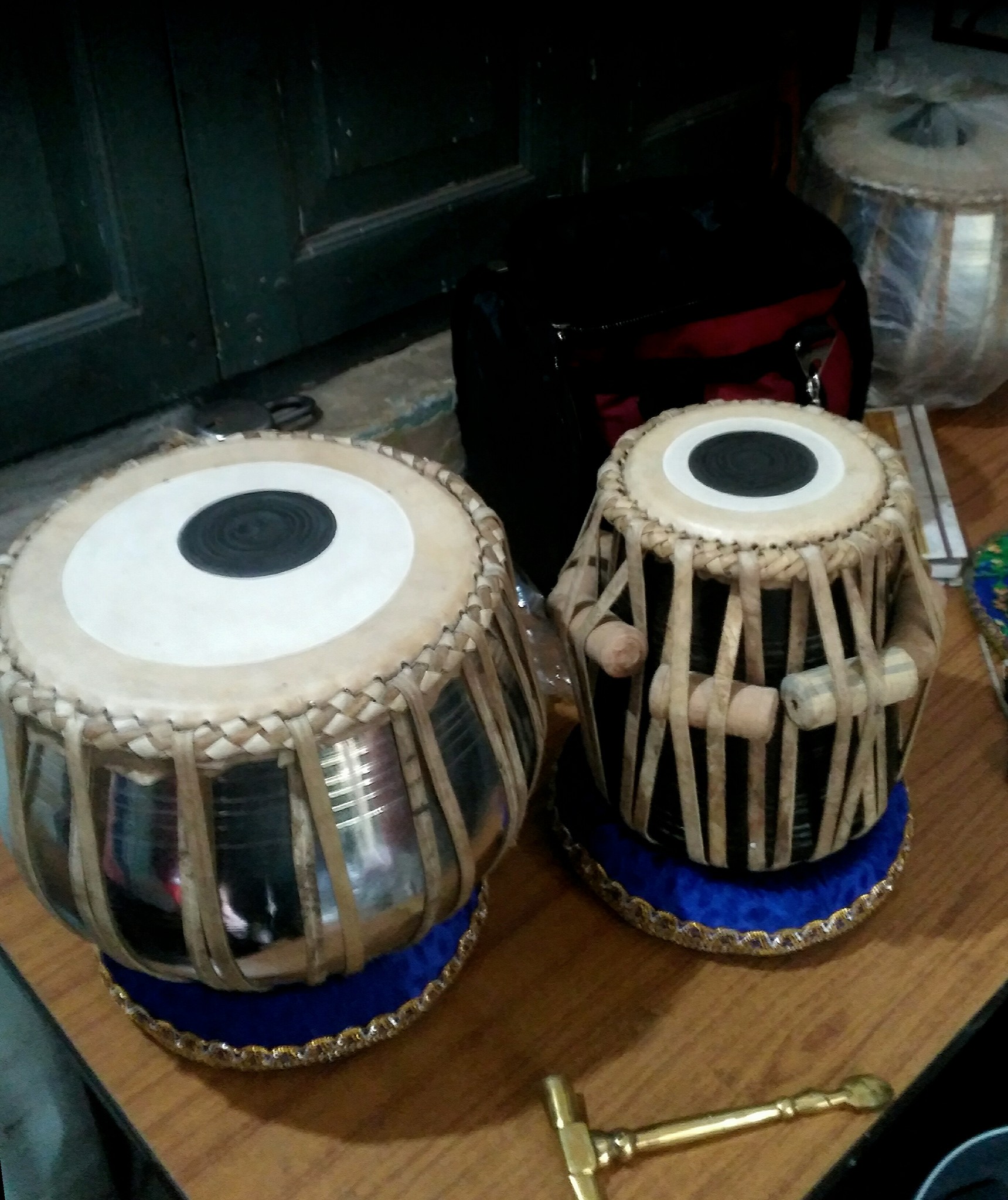 Heritage Musicals Tabla Drum Set, Concert Quality, 4.5 Kg Copper Bayan ...