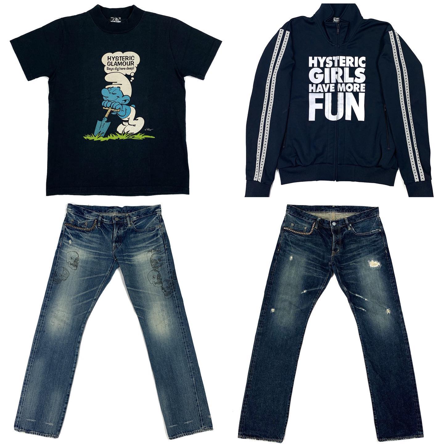 Hysteric Glamour Essentials in Stock Now!? Hysteric X Smurfs Tee 
