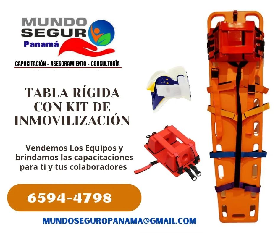 Mundo - TABLA RIGIDA CON KIT DE INMOVILIZACIÓN ⛑️ 🔸Vendemos equipos de ...