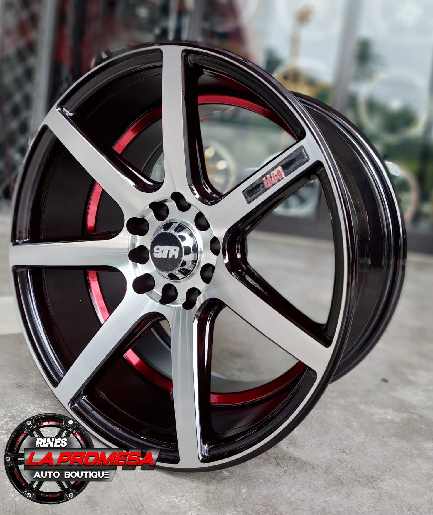 💥#STR LINEA ROJA 16X8 PULGADAS YA... - RINES La Promesa