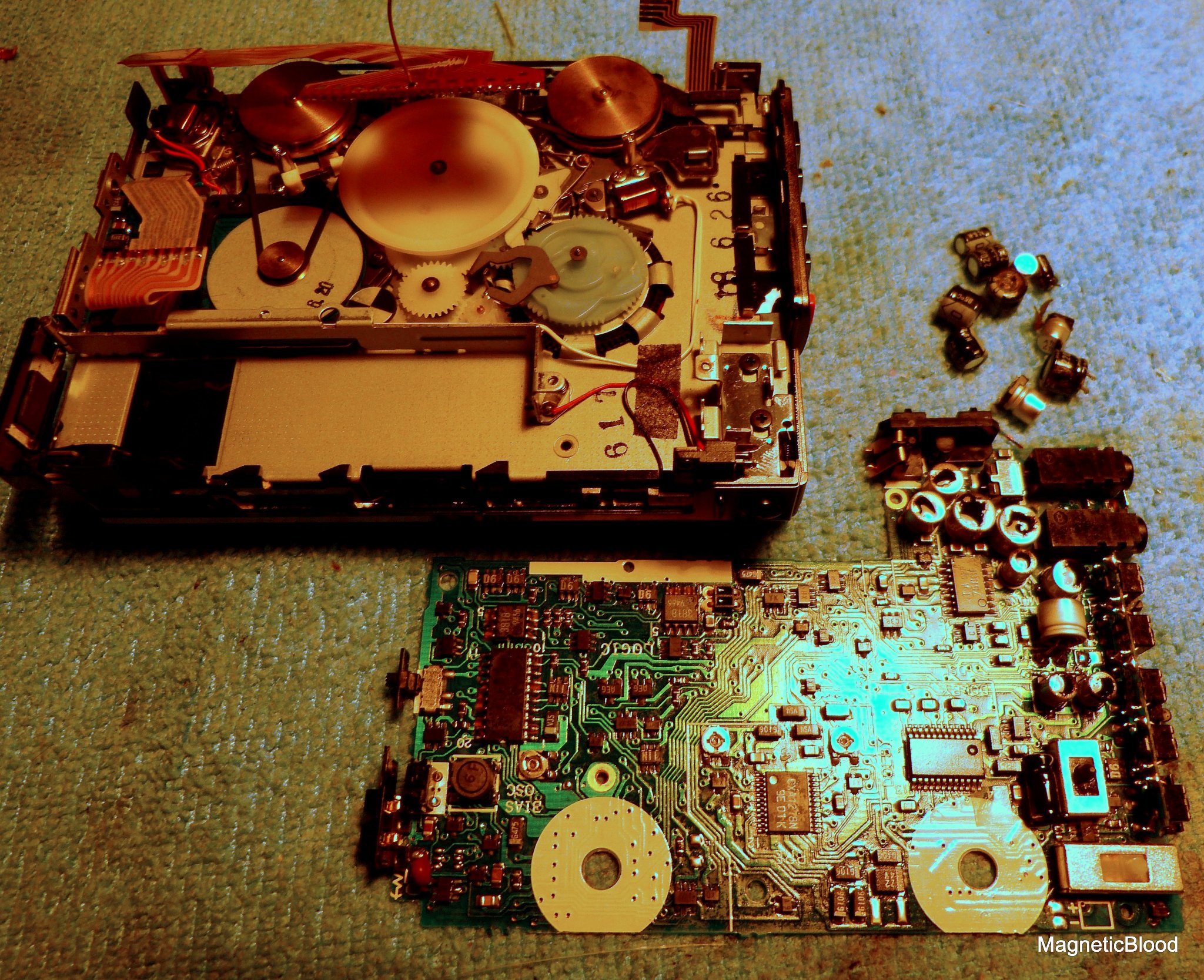 Aiwa HS JX303 restoring, full mechanism plus full recapping plus
