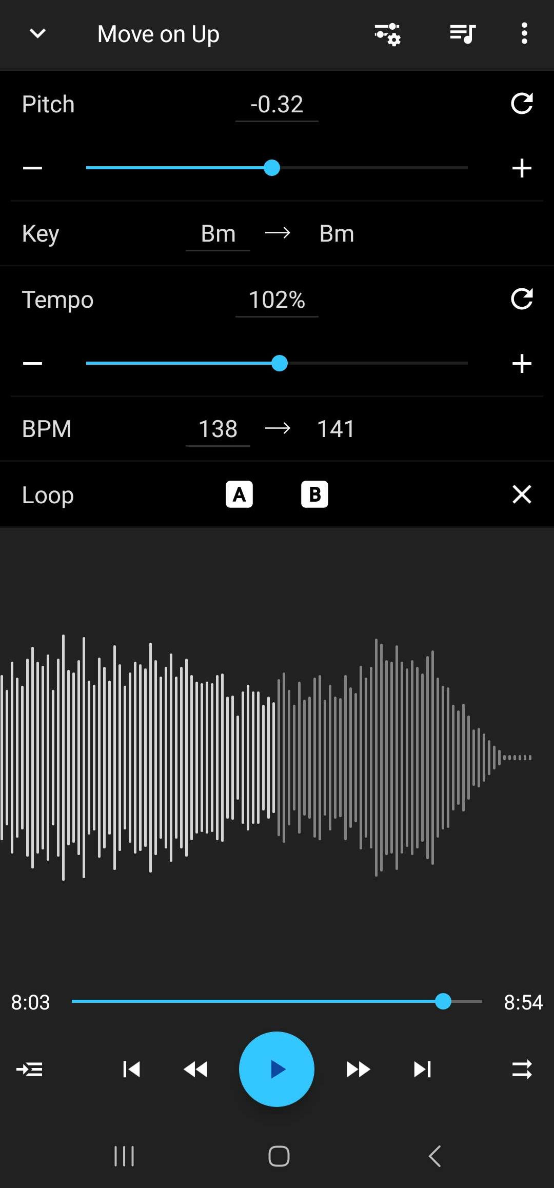 Music Speed Changer Android App