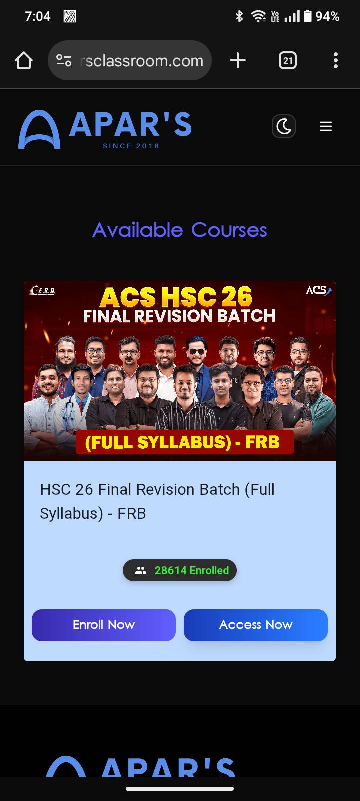 ACS HSC 26 FINAL REVISION BATCH (FRB26) | বিকেলেও ঠিক ছিল কিন্তু এখন ...