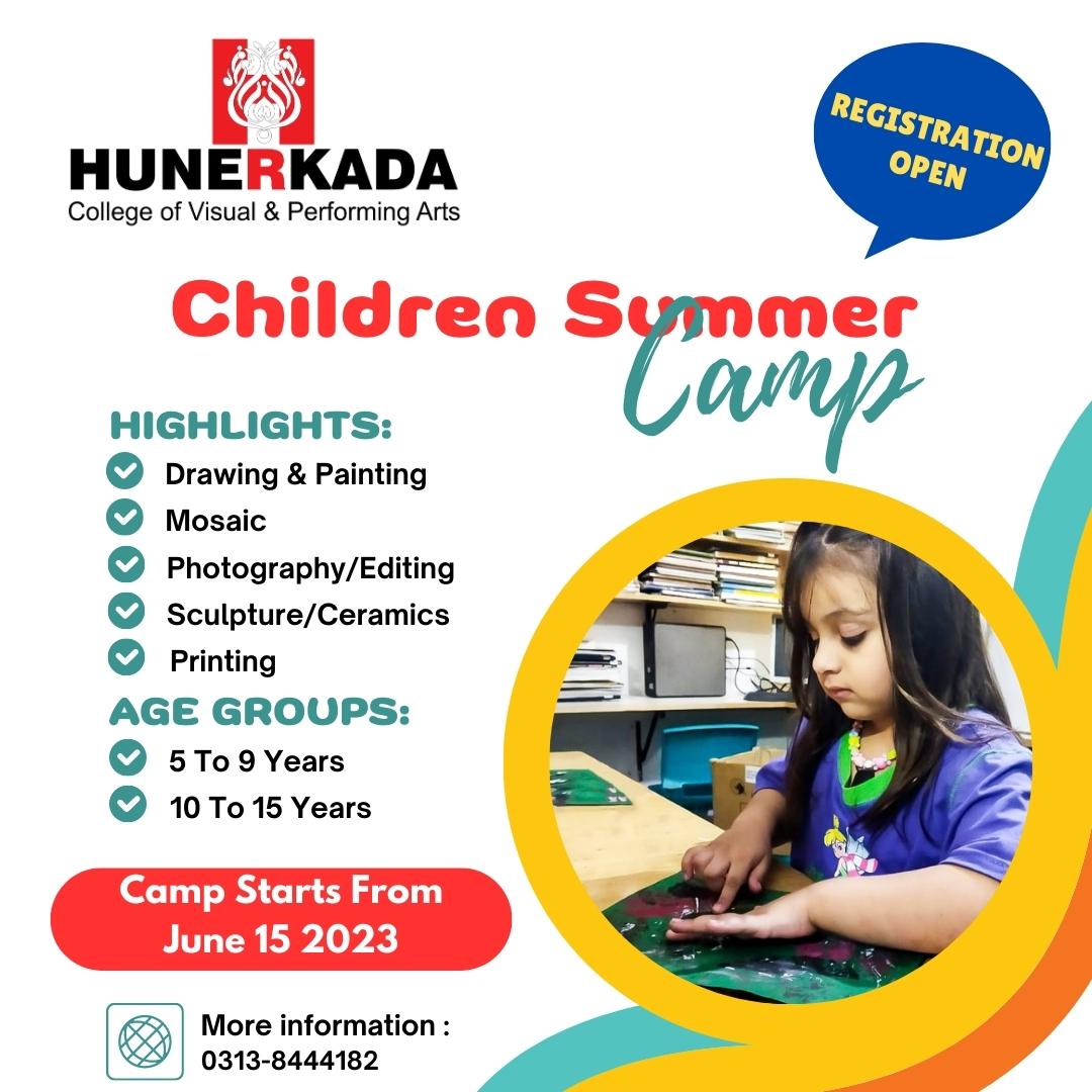 🎨🌞 Exciting Art Summer Camp for Kids... - Hunerkada - Lahore