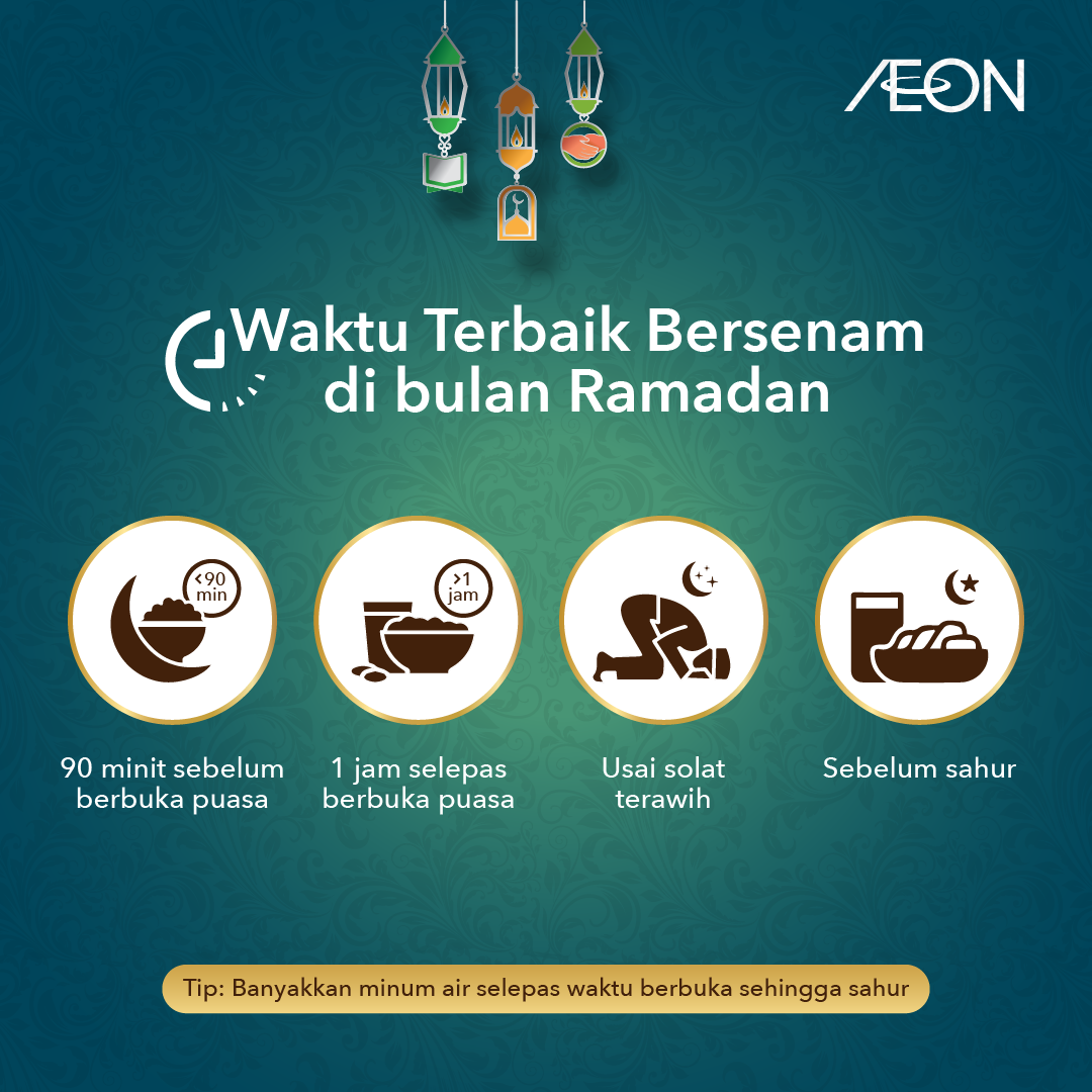 Bersenam semasa puasa bukan sesuatu... - AEON Retail Malaysia | Facebook