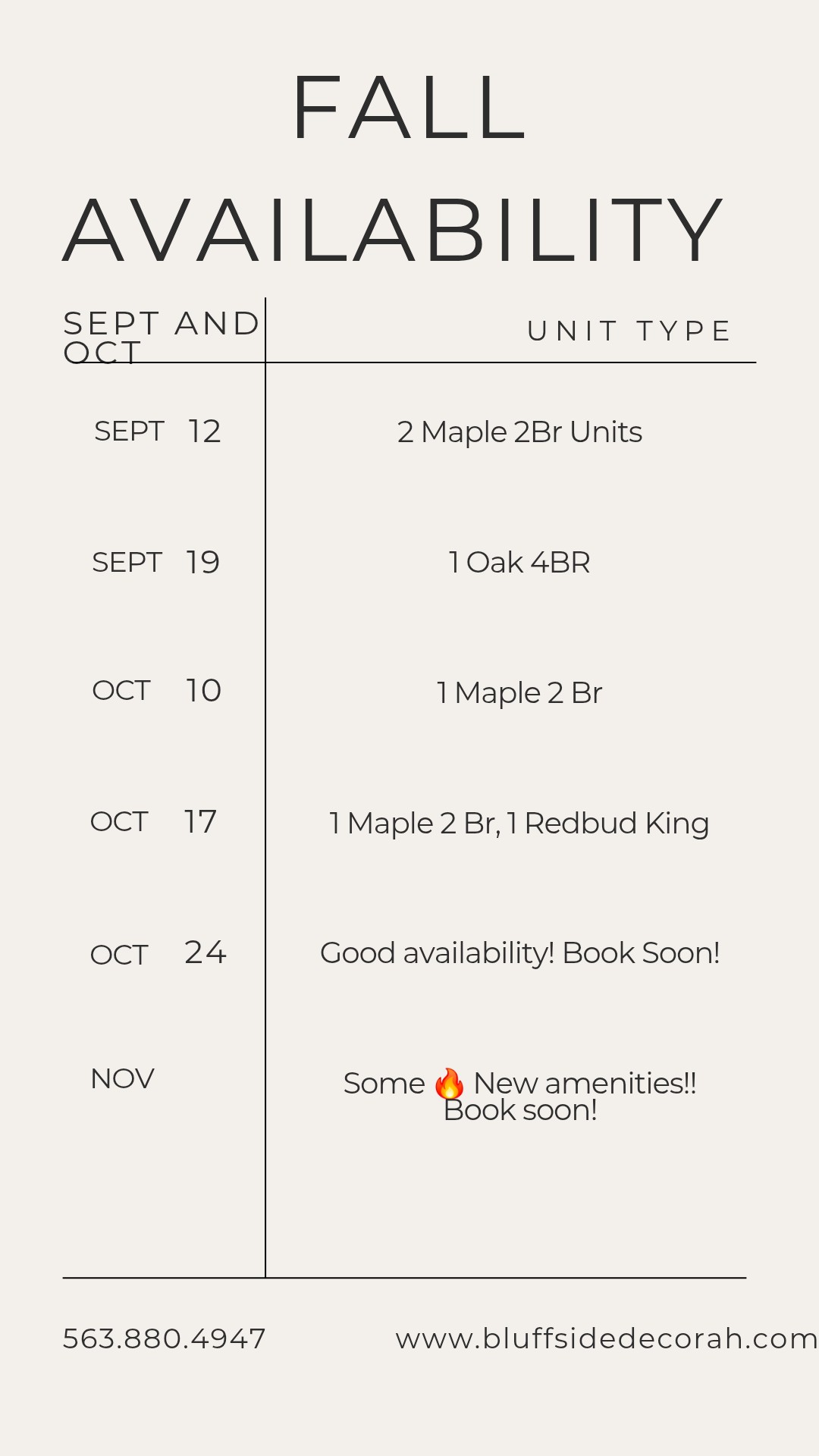 🍂 🍁 Fall weekends are getting super... - Bluffside Gardens | Facebook