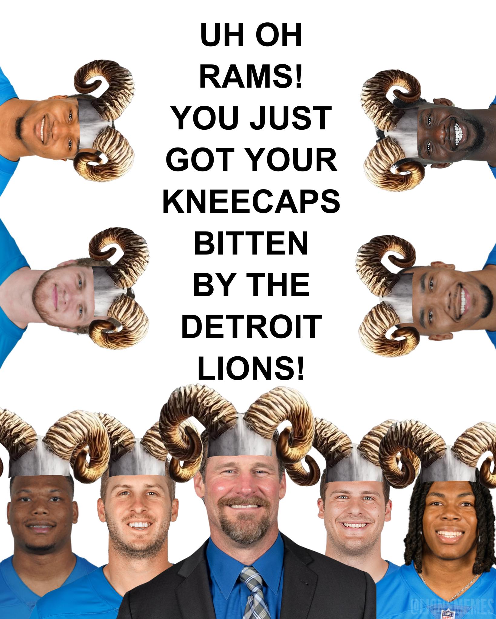 UH OH RAMS! YOU JUST GOT YOUR... - Detroit Lions Memes