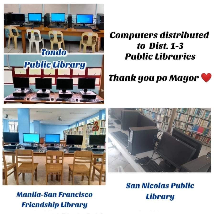 Manila - Nakaset up na po ang mga computer units na ipinagkaloob ng ...