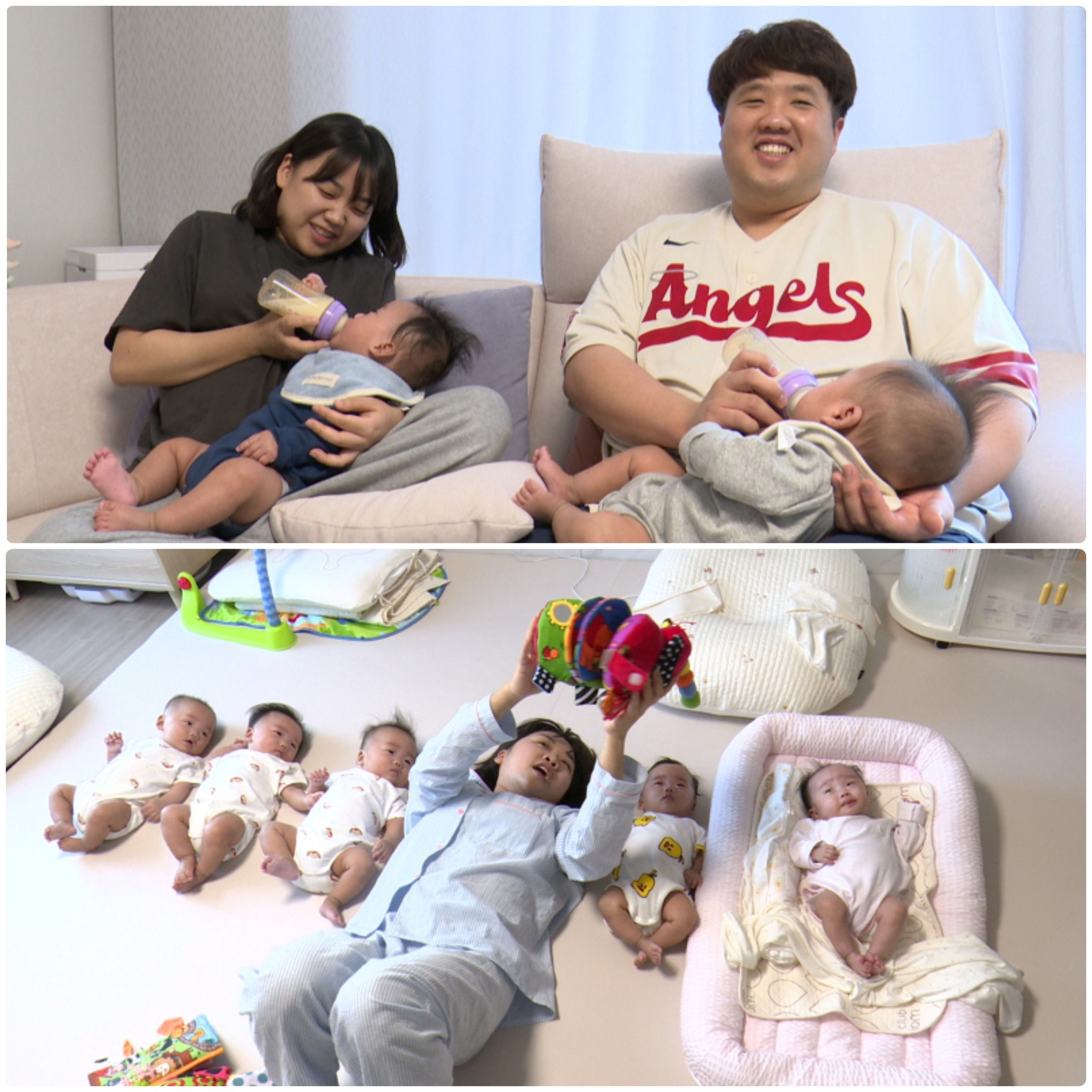 My - South Korean couple welcomes five quintuplets in historic natural ...