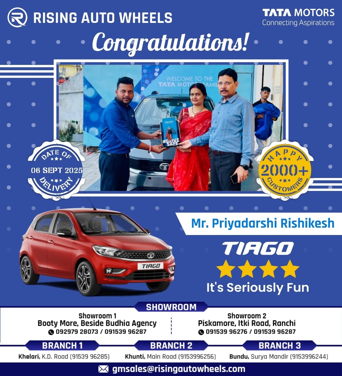 Rising Auto Wheels Pvt Ltd. TATA Motors. | Ranchi