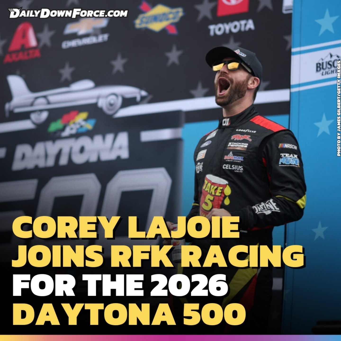 The Daily - Corey LaJoie will race the Daytona 500 with RFK Racing ...
