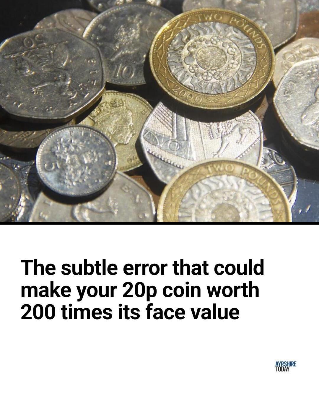 Ayrshire Today - A rare 20p coin has sold for nearly 200... | Facebook