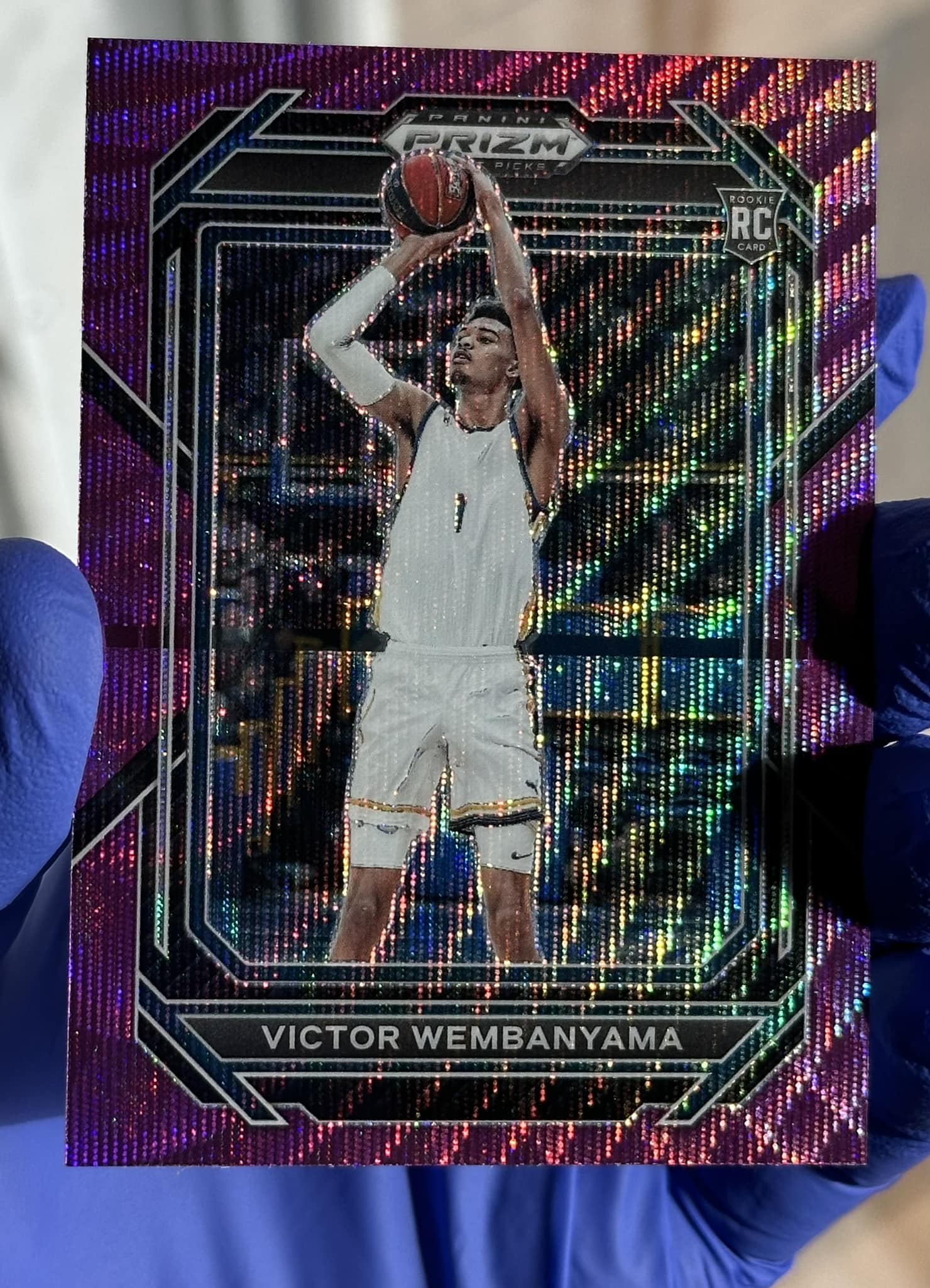 Has anyone seen Victor Wembanyama rookie card printing errors?