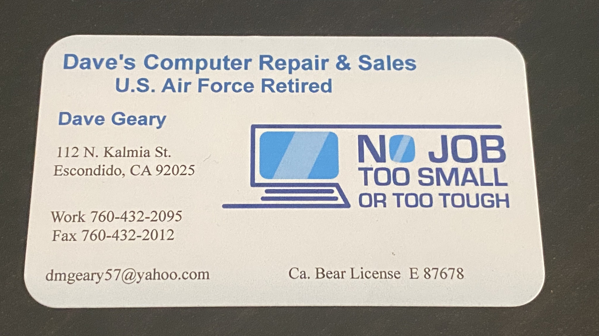 Dave's Computer Repair & Sales | Escondido CA