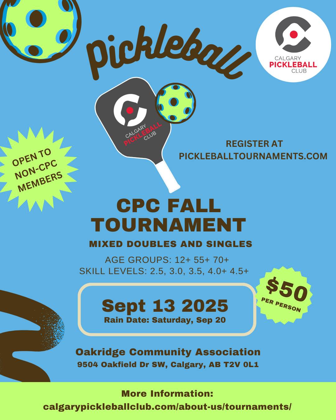 Fall pickleball Tournament