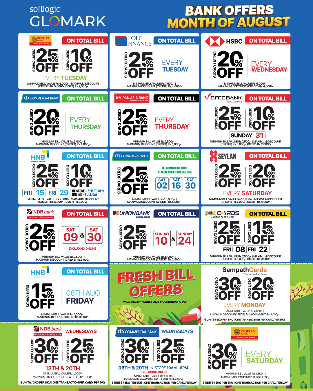 August is here, and GLOMARK has... - Softlogic Glomark | Facebook