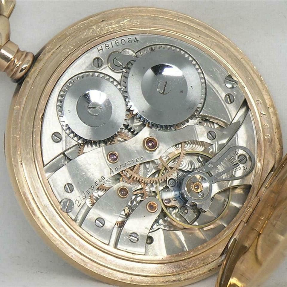 Waltham 12-size grade 239 pocket watch with 19 jewels re-stamped as 17