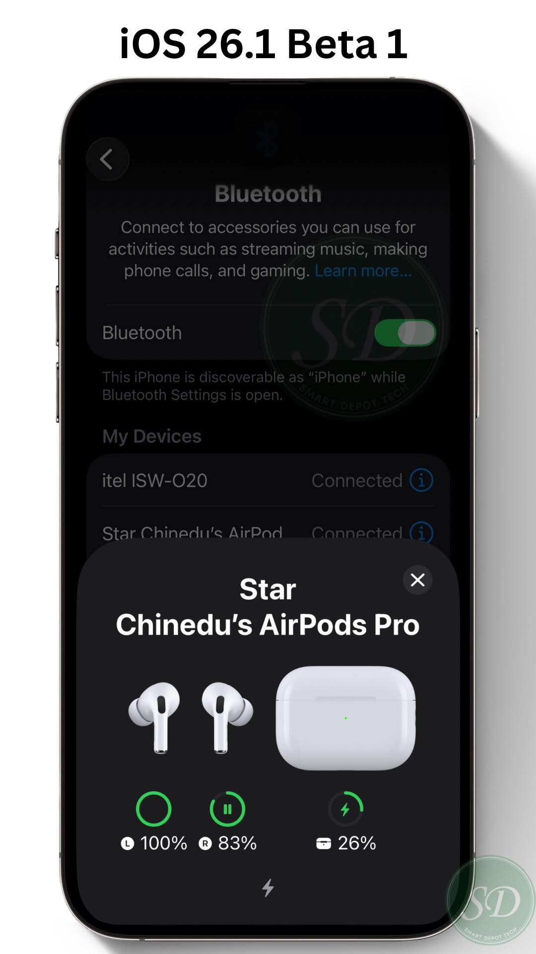 iOS 26.1 Beta 1 new Modem Firmware... - Smart Depot Tech | Facebook