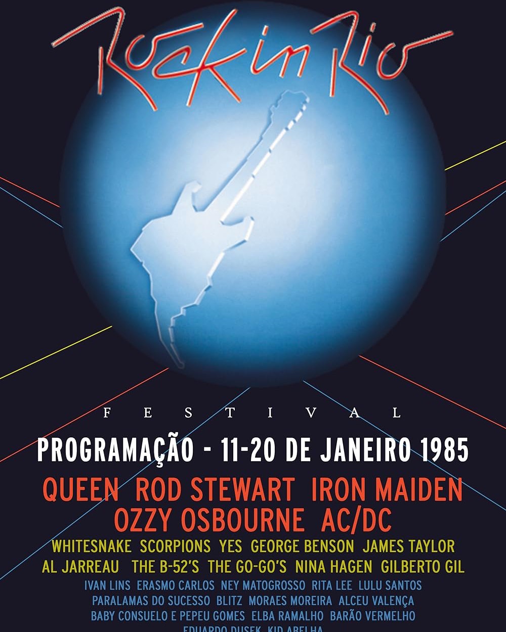 Rock in Rio festival history with Queen, AC/DC, and Iron Maiden