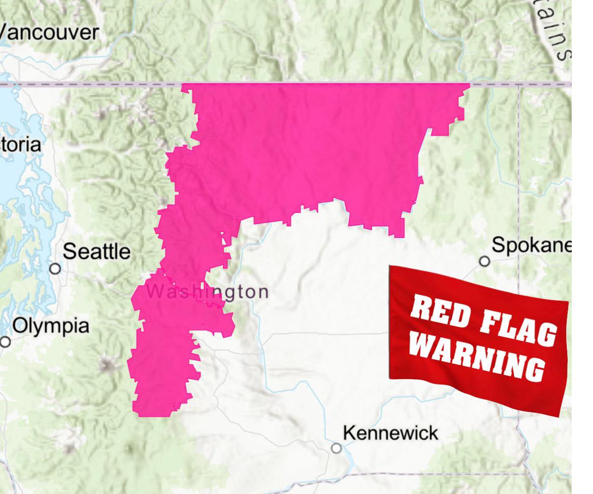 Washington - FIRE WEATHER - WASHINGTON STATE: Red Flag Warning ...
