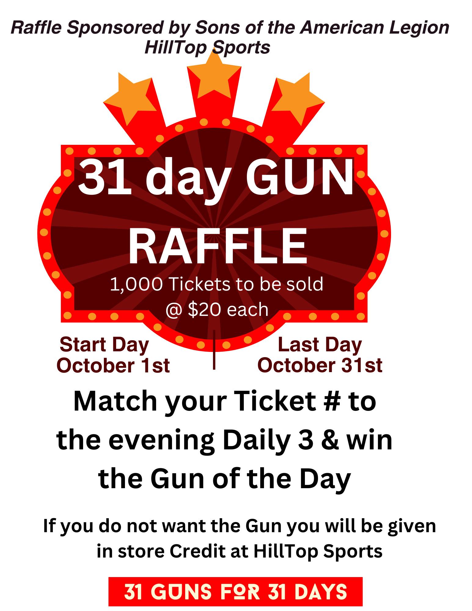 Ray - 🎯💥 31 Guns. 31 Days. One Ticket Could Win It All! 💥🎯 The Sons of ...