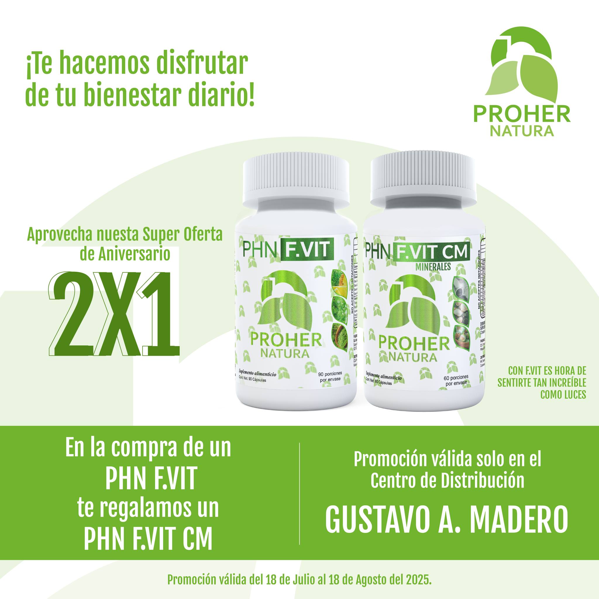 PROHER-NATURA - 🎉 ¡Aniversario PROHER NATURA! 2x1 para... | Facebook