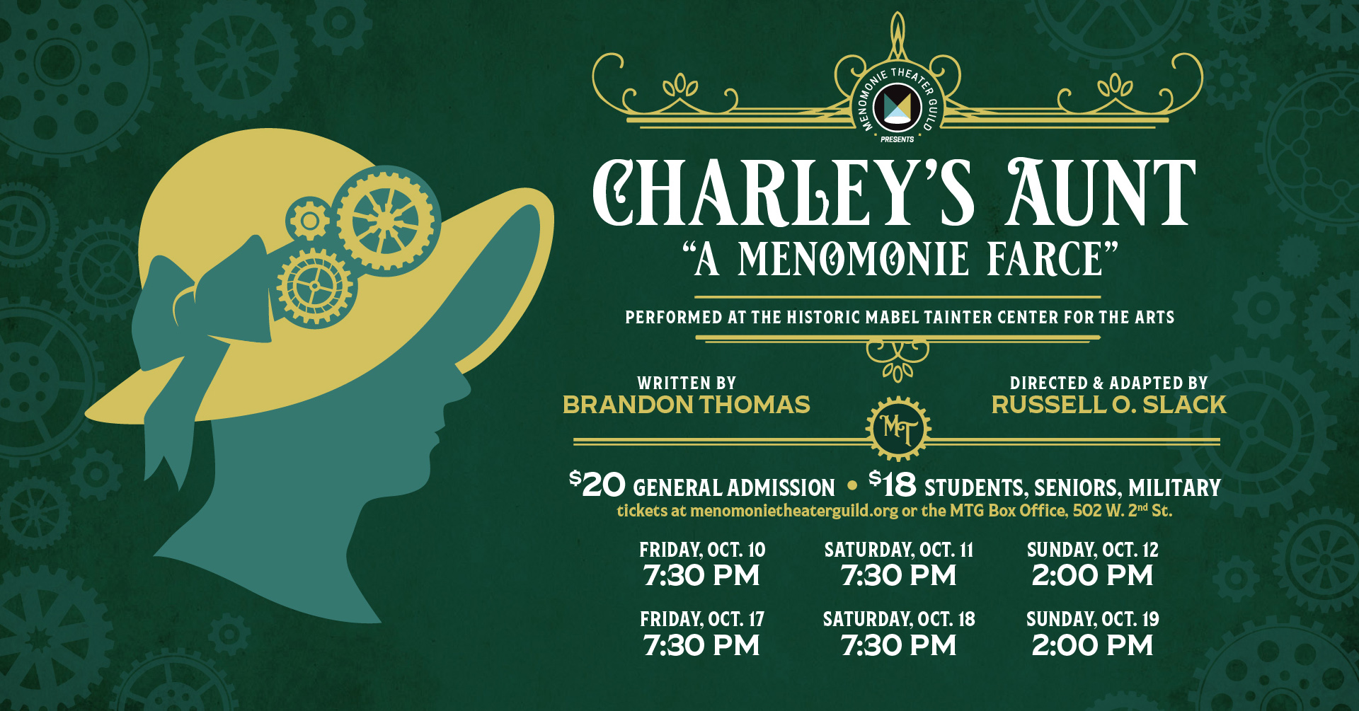 Charley's Aunt - Proudly Presented by Menomonie Theater Guild