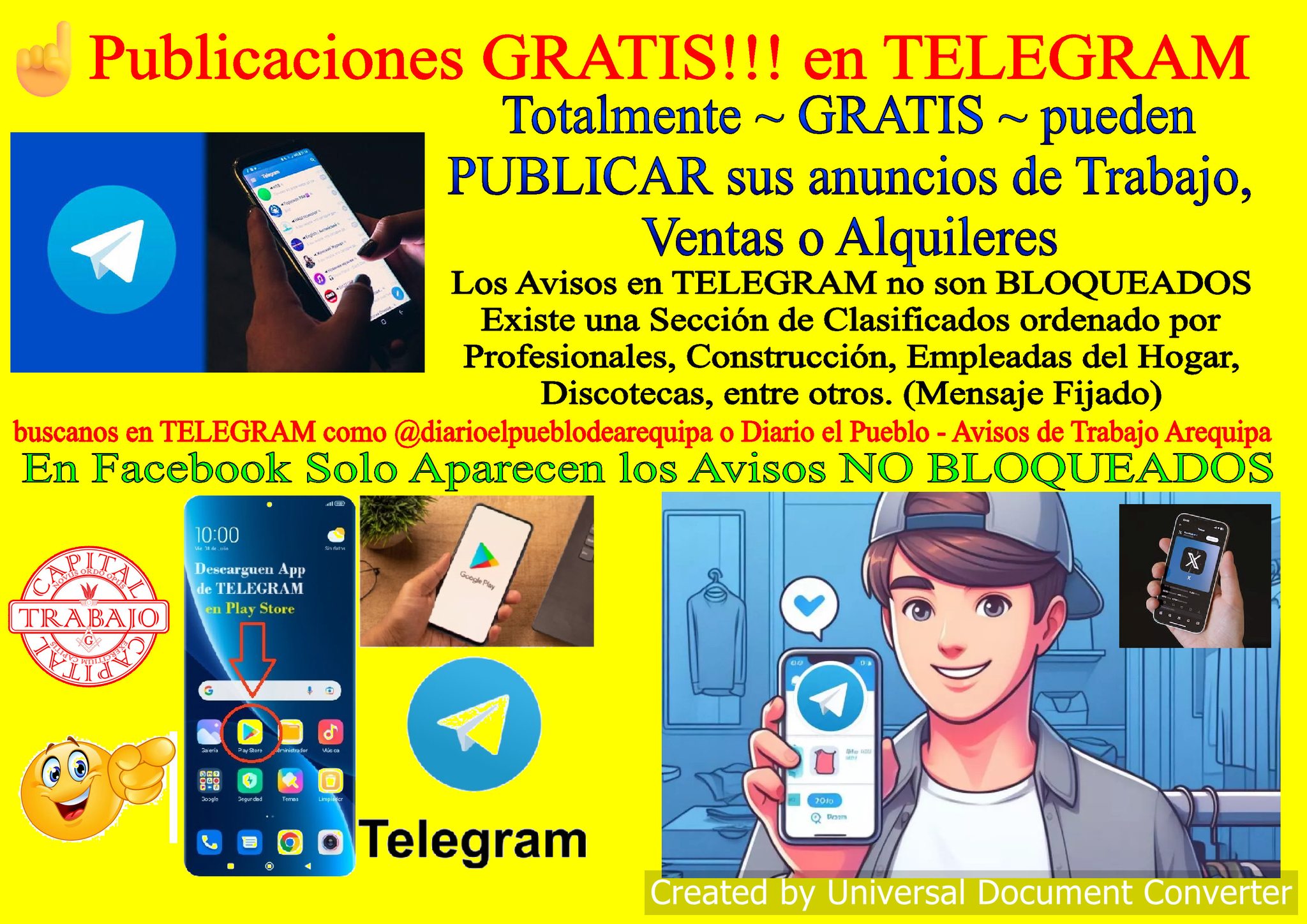 Diario El Pueblo - Avisos de Trabajo Arequipa (Página 4) | Facebook