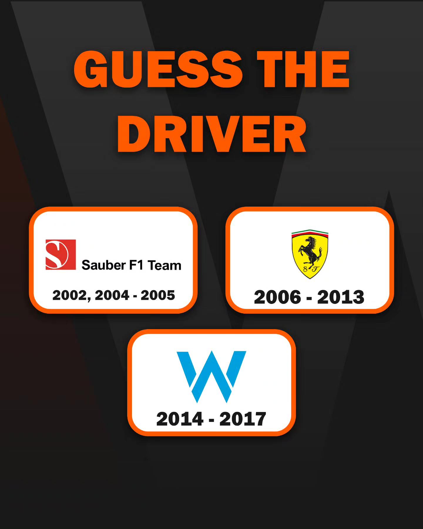 WTF1 - Can you guess this driver?🤔 #F1 #Formula1 #wtf1 | Facebook