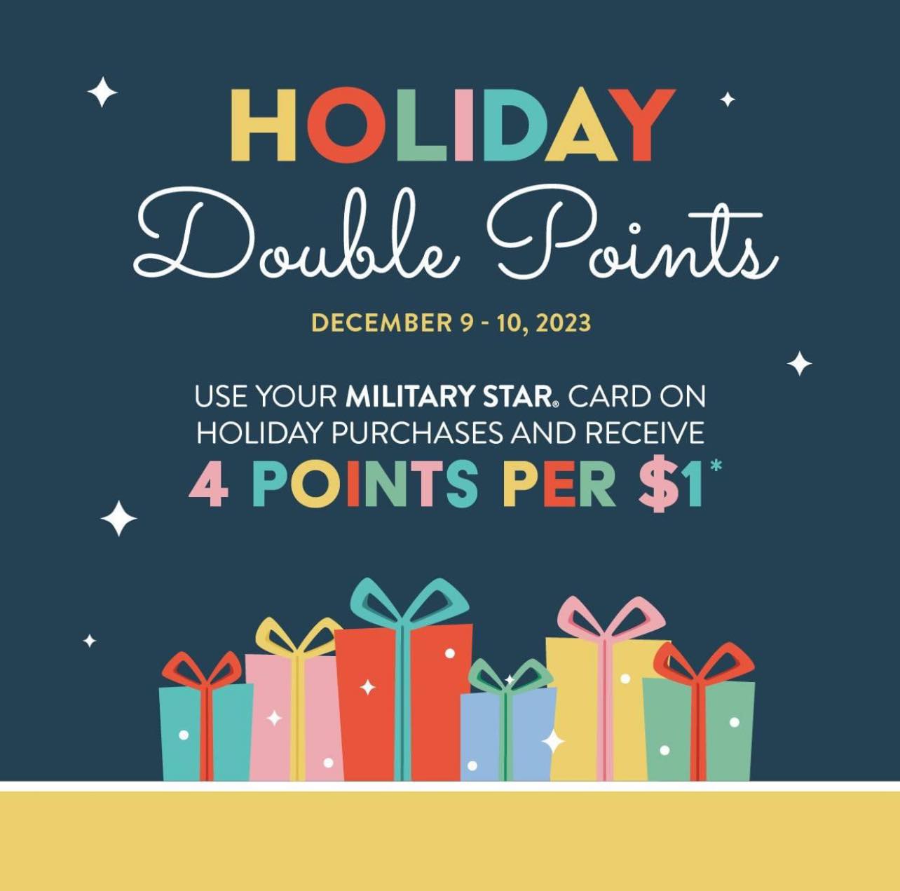 West - 4 Points Per $1 with your Military Star Card ️ 🤶🧑‍🎄 Holiday ...
