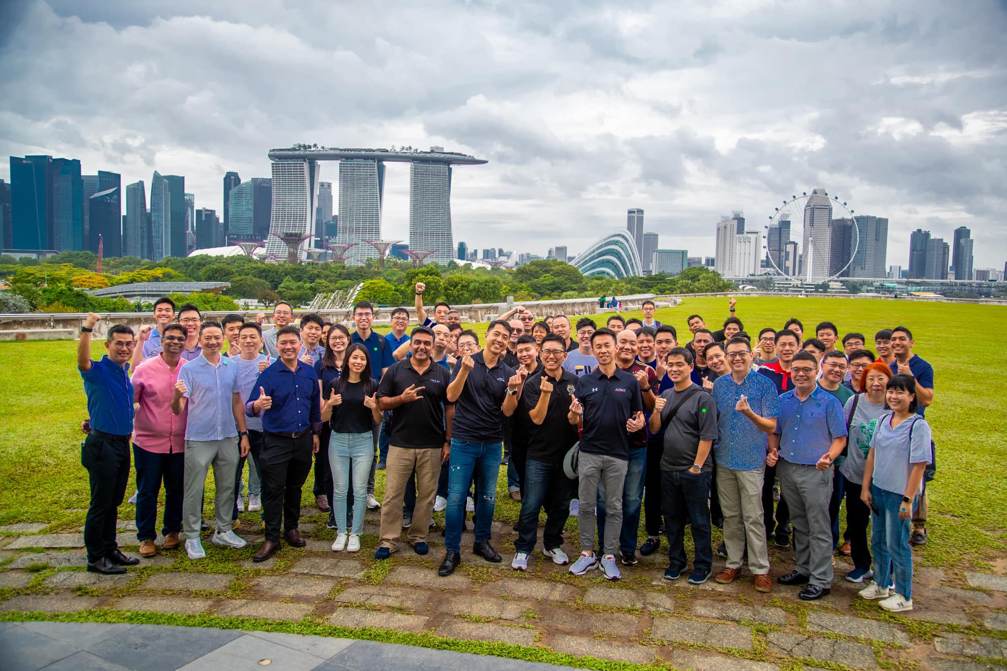 The Singapore - Group photo of participants attending the MINDEF/SAF ...