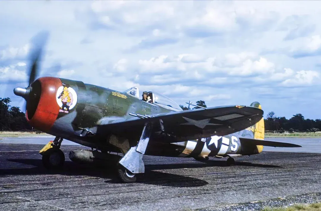 The P-47D Thunderbolt “White LMS Hairless Joe” of the 56th Fighter 