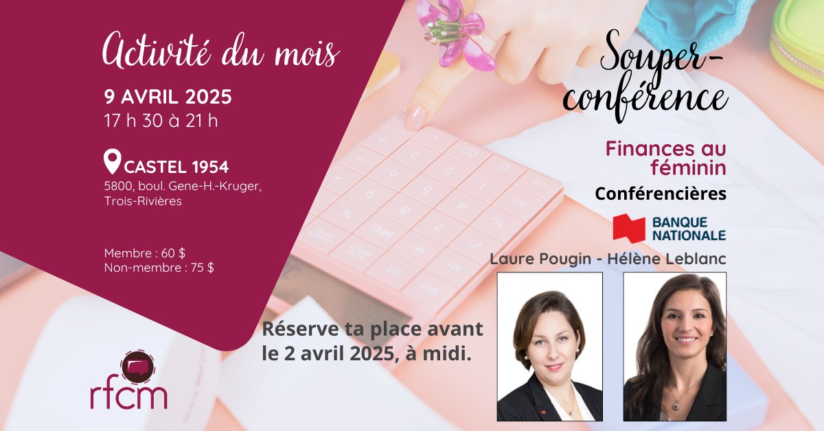 💰 Souper-conférence : Finances au féminin