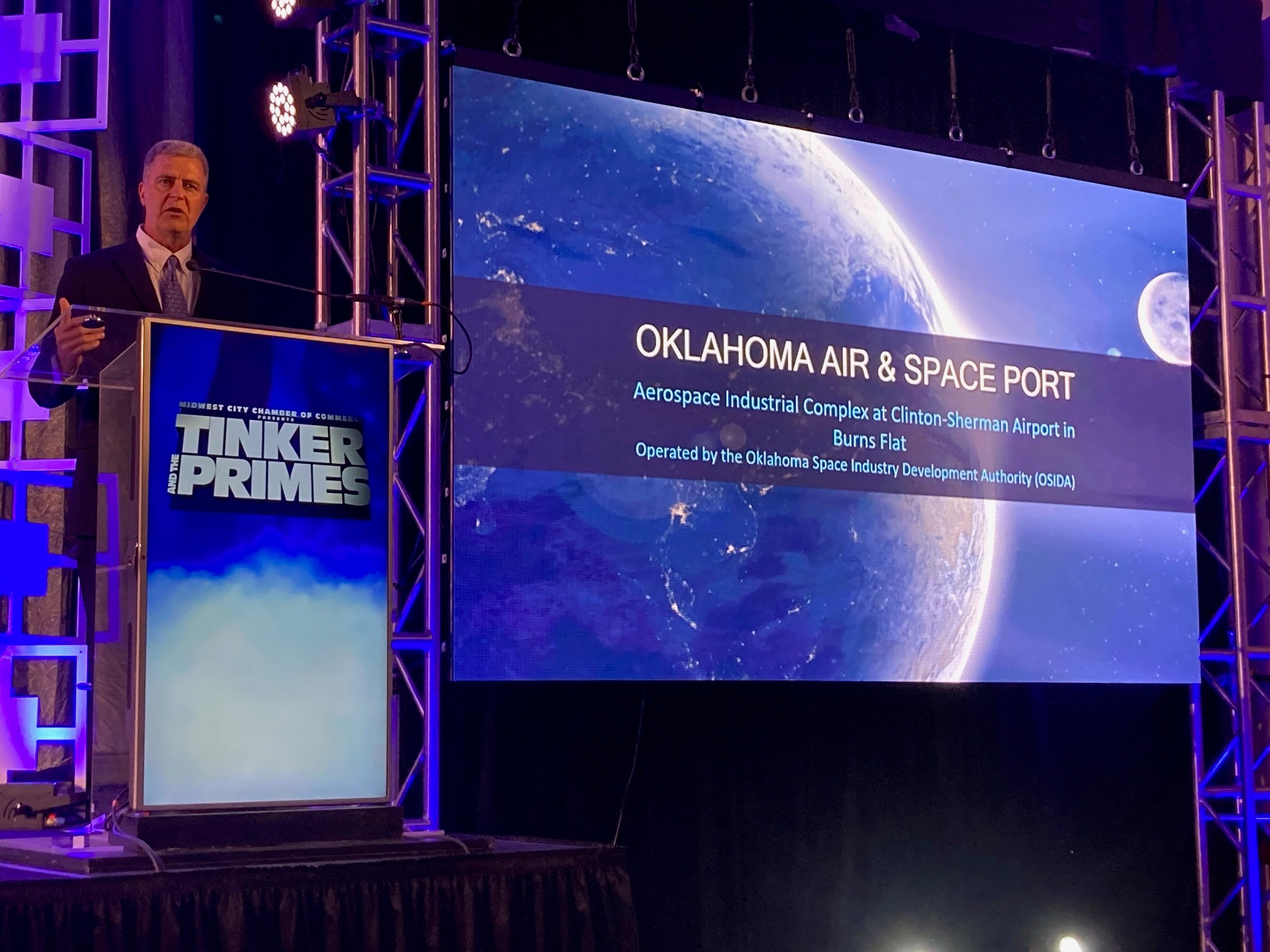 Oklahoma Space Industry Development Authority - On a stage that ...