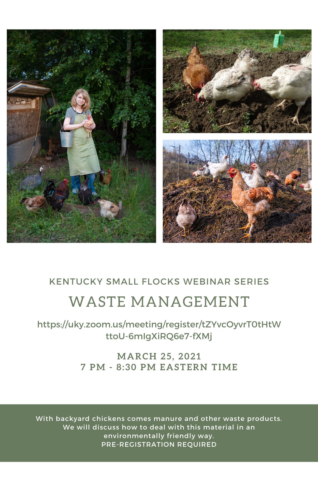 Kentucky Small Flocks Webinar Series - Waste Management