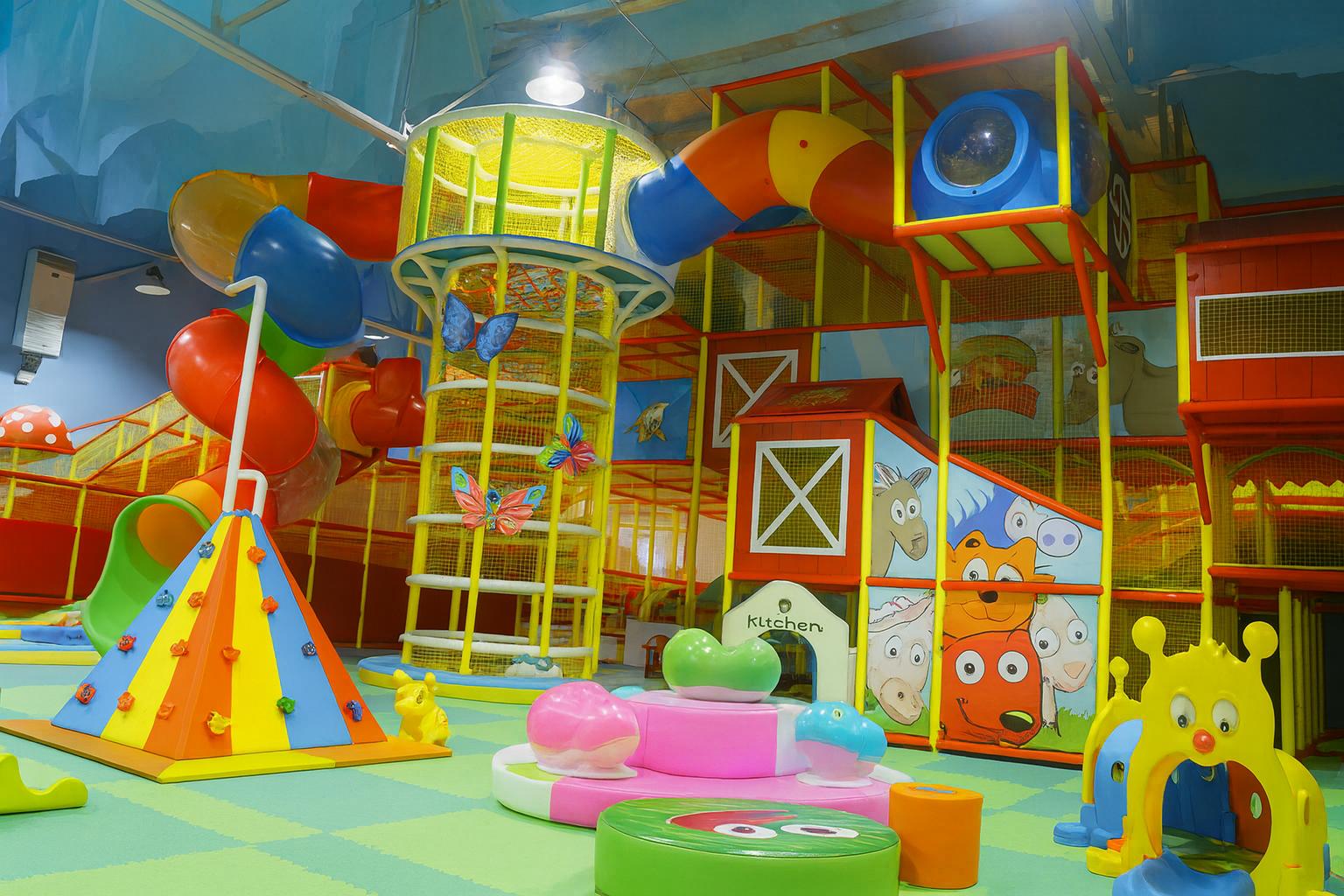 Fun - Colorful indoor playground fun...where climbing, sliding, and ...