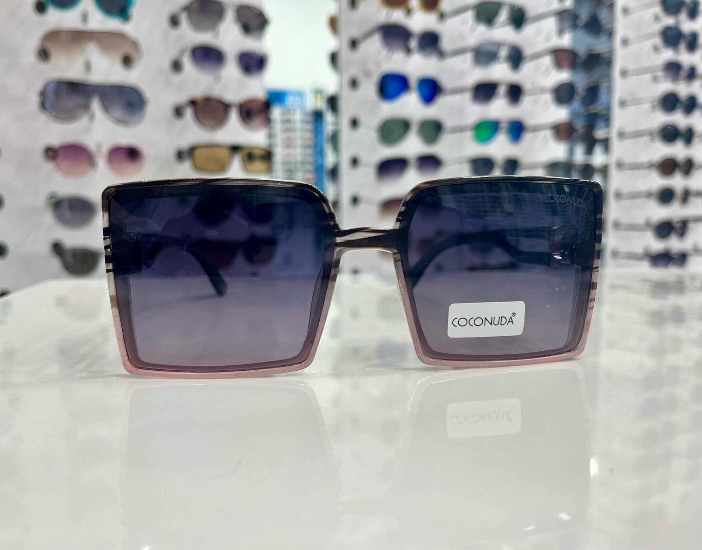 Lunettes De Soleil Coconuda - Monture Métal Cuivre, Lentilles Orange Miroir - Style Enveloppant Pour Femme