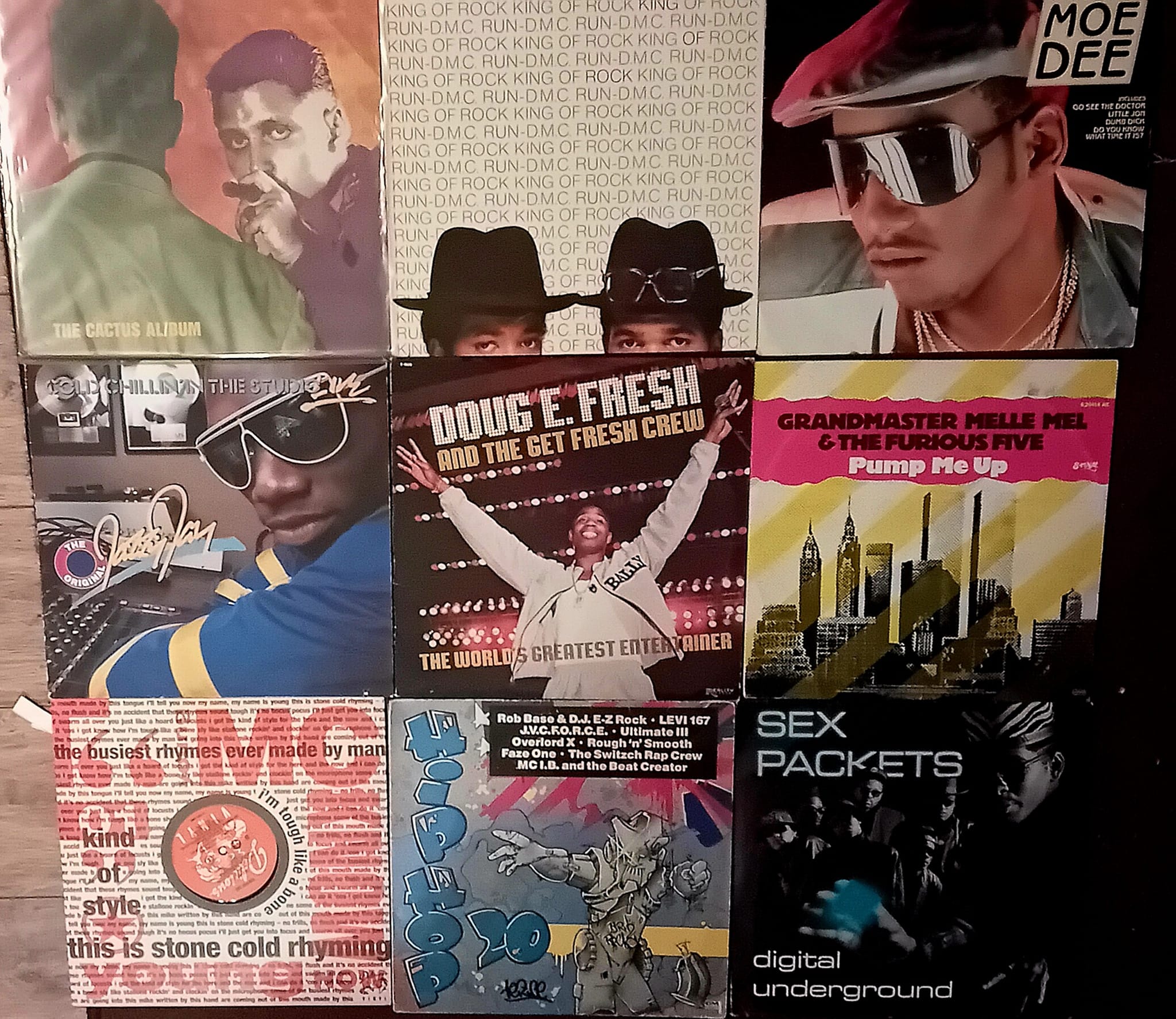 Sharing my vintage hip hop vinyl collection