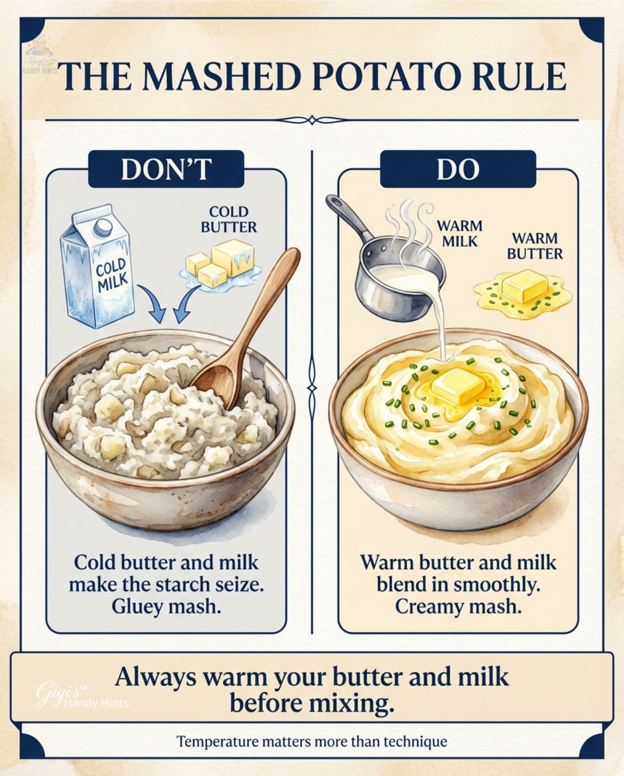 Gigi's - The difference between gluey and creamy mashed potatoes comes ...