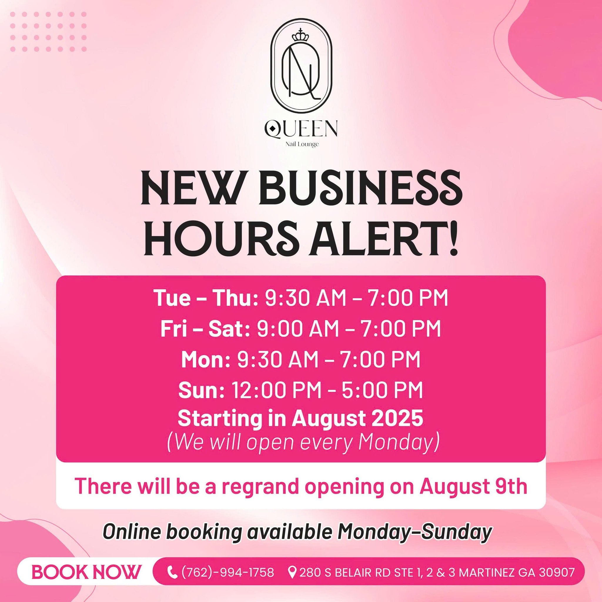 Check out the new business hours for... - Lets Talk Augusta | Facebook