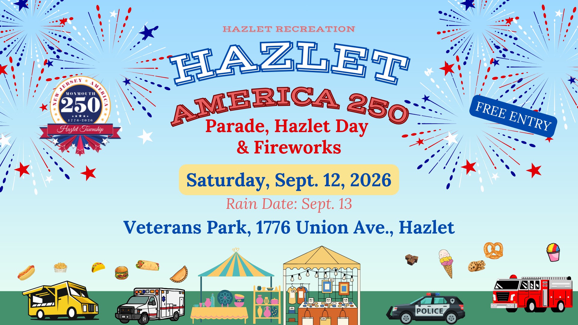 Hazlet America 250 Celebration at Hazlet Day 2026