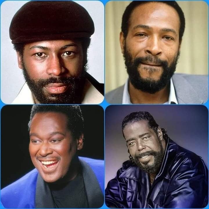 Teddy Pendergrass 59, Marvin Gaye 44, Luther Vandross 54, and