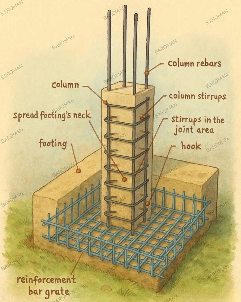 Engr - Understanding the structural elements of a column and spread ...