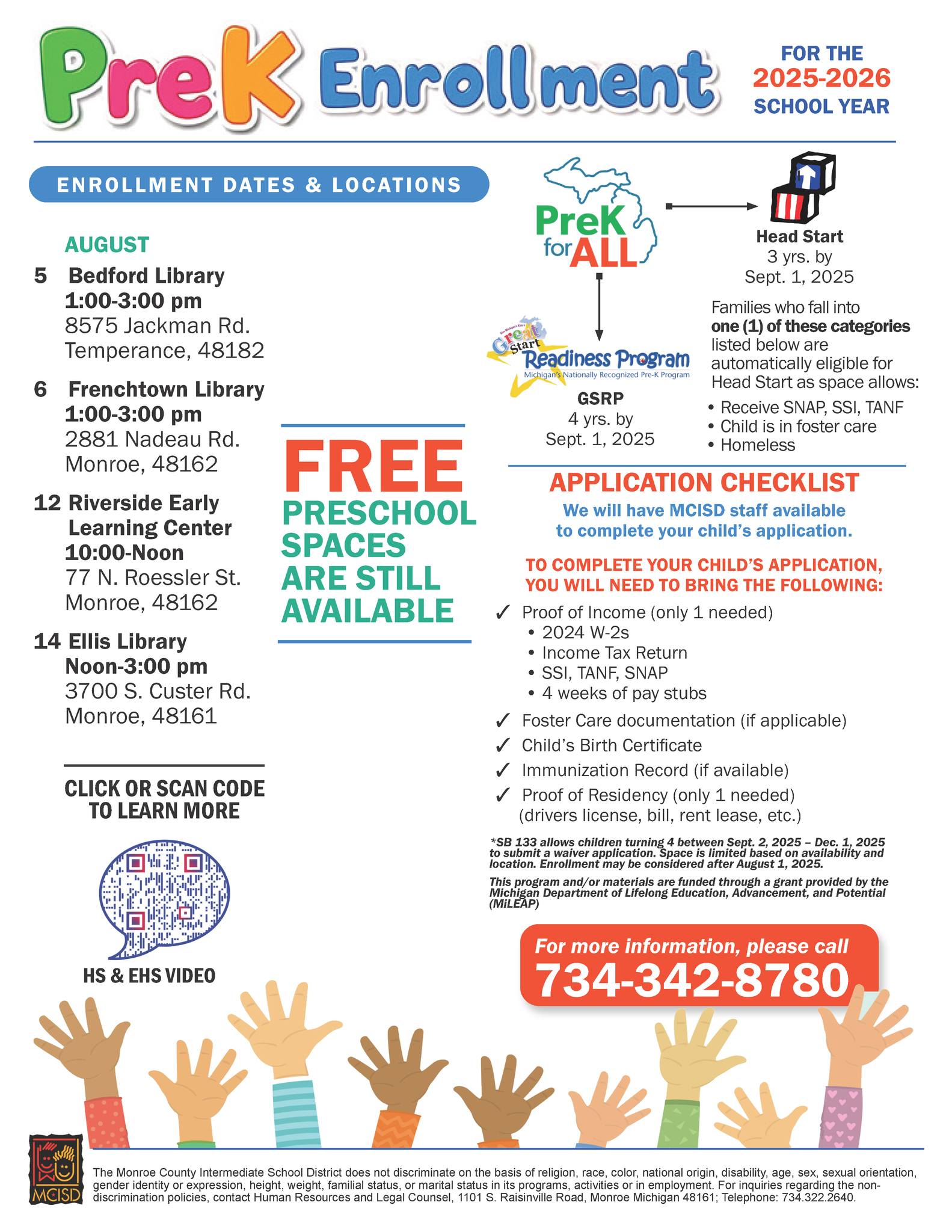 MCISD - It's not too late to sign up for preschool for the 2025-2026 ...