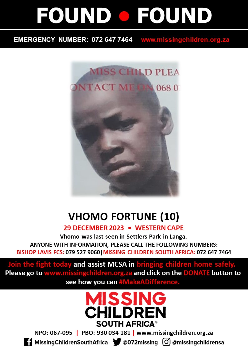 MCSAFound Wonderful news! Liam Mouton has been found safe. A big