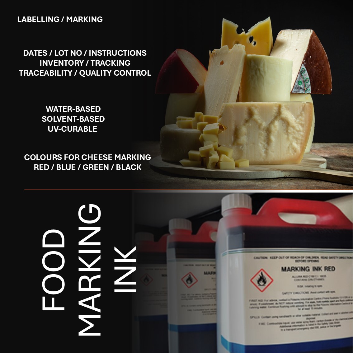 Dynamiko - 🧀 Our food marking ink is perfect for labeling and branding ...