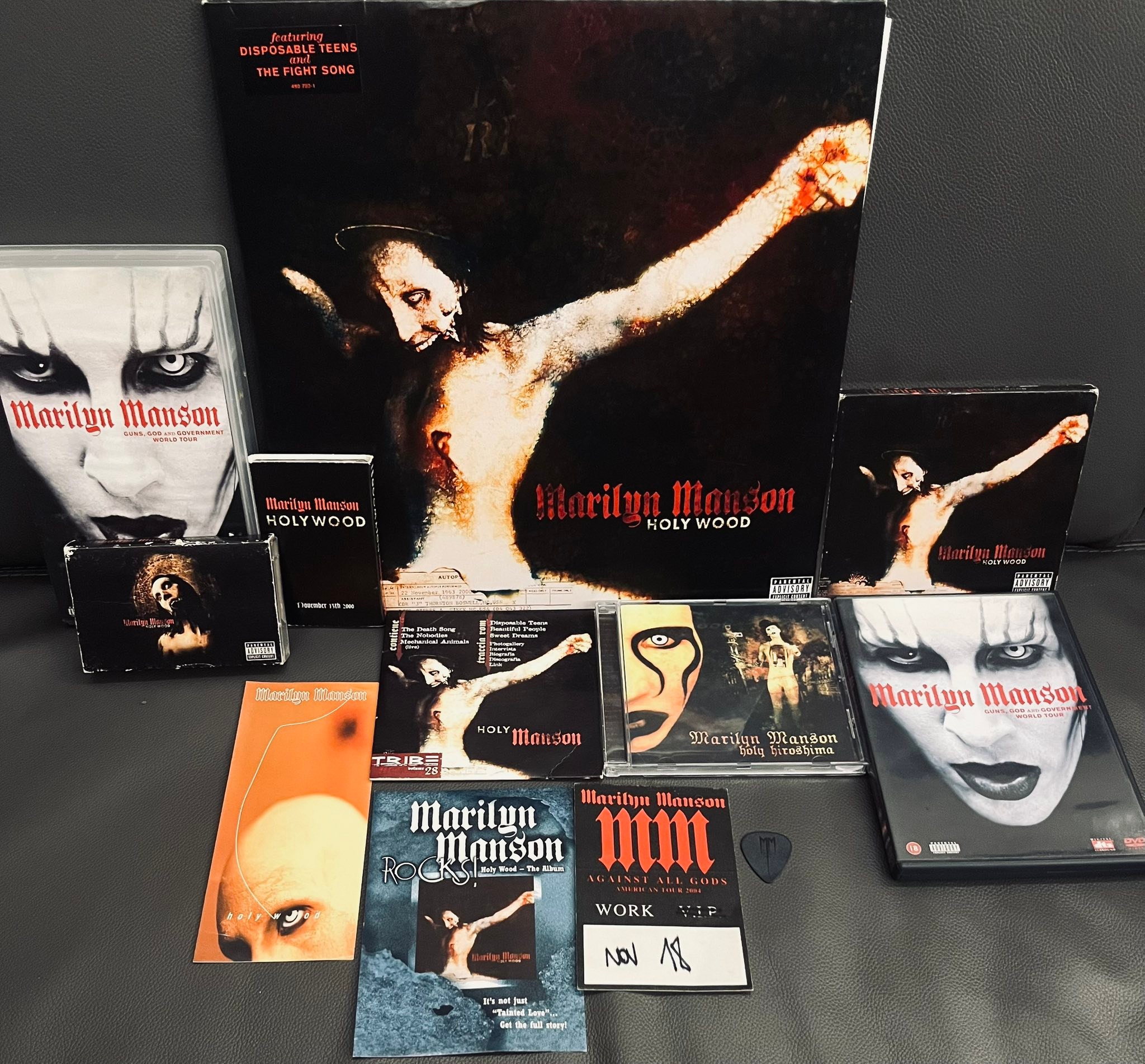 Marilyn Manson Holy Wood collection showcase